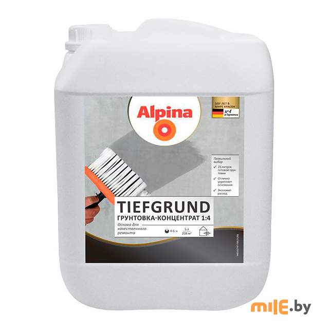 Грунтовка Alpina Тифгрунд концентрат 1 л/1,02 кг