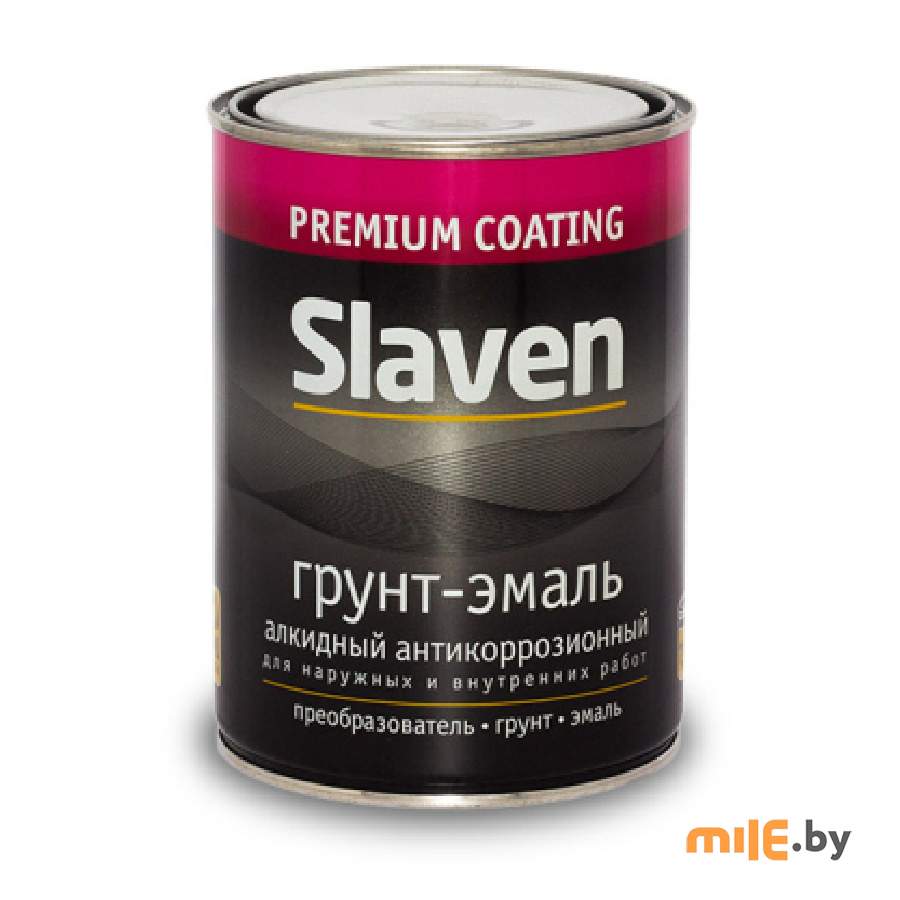 Грунт-эмаль Slaven чёрная 0,5 кг