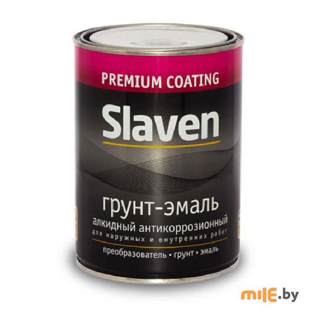 Грунт-эмаль Slaven чёрная 0,5 кг