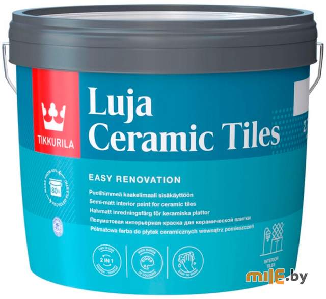Краска Tikkurila Ceramic Tiles (база А) 2,7 л