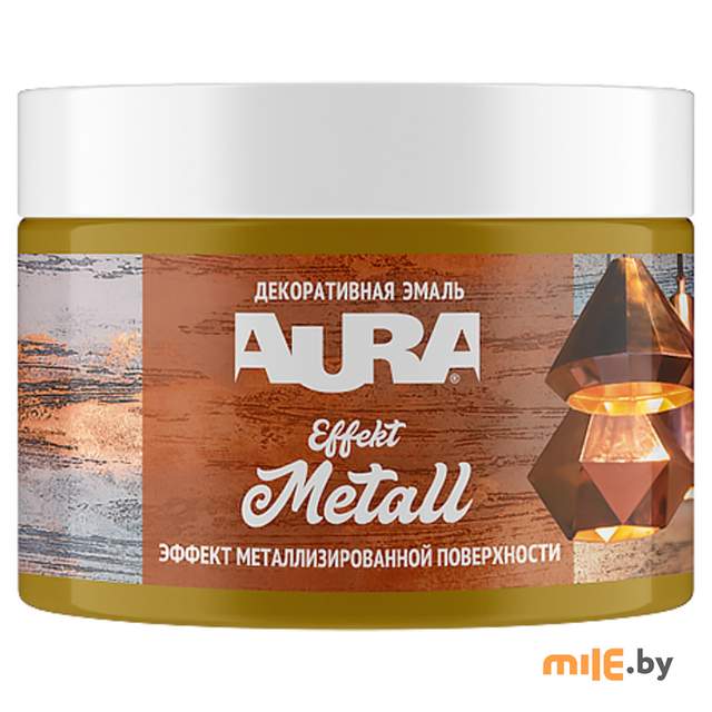 Эмаль декоративная Aura Effekt Metall серебро 0,25 кг