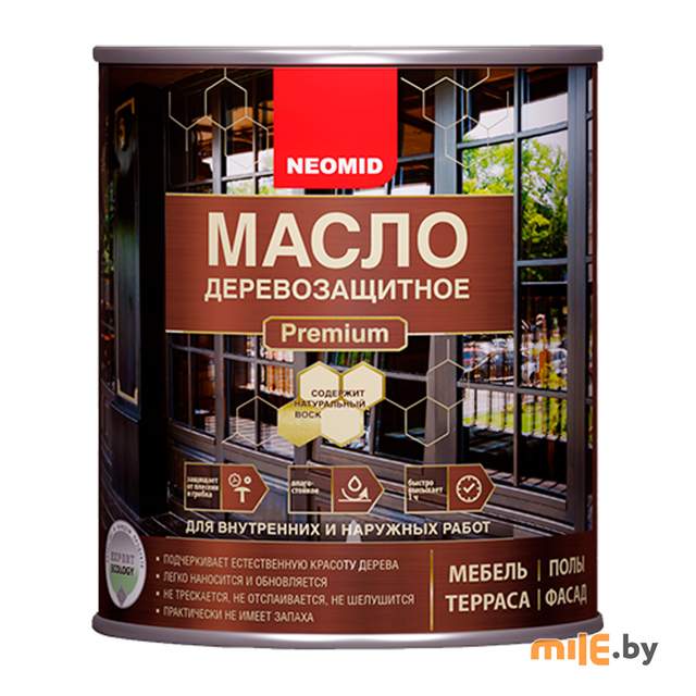 Масло деревозащитное NEOMID Premium 0,75 л (бесцветный)
