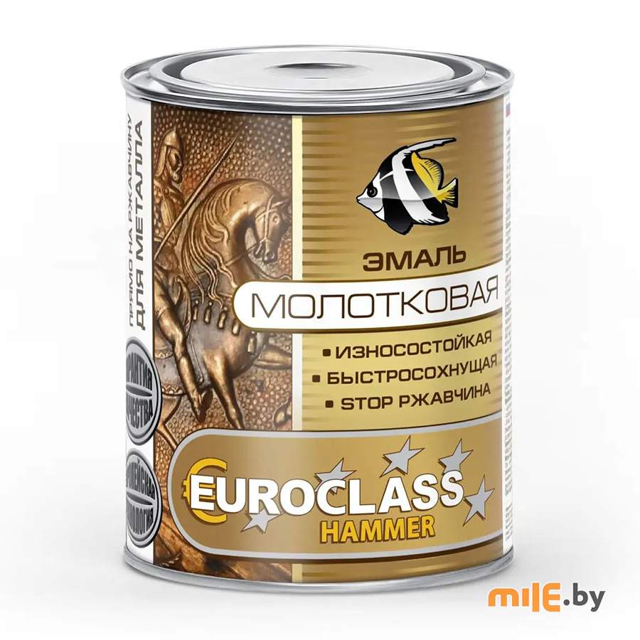 Эмаль с молотковым эффектом Euroclass золотистая (53-299) 0,4 кг