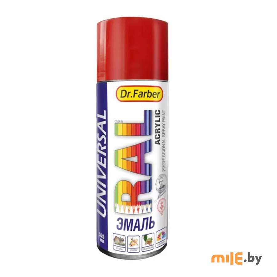 Эмаль-аэрозоль Dr.Farber 07127-270 RAL 3003 (рубиново-красный) 520 мл