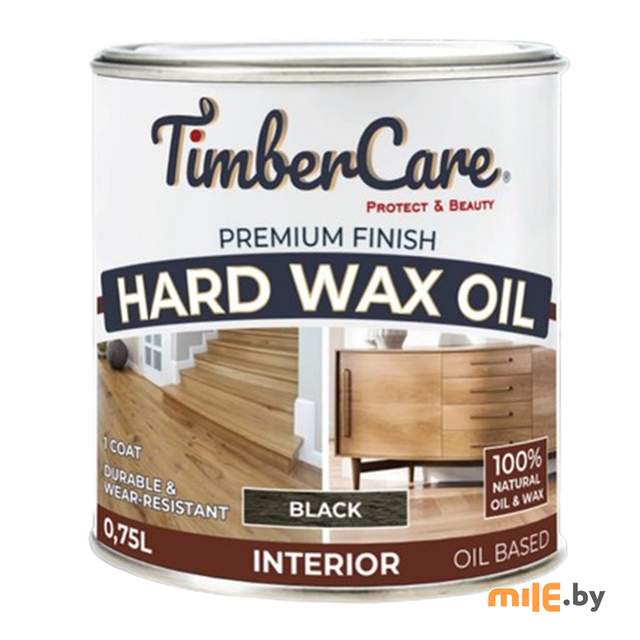 Защитное масло с твердым воском TimberCare 350064 (чёрный) 0,75 л