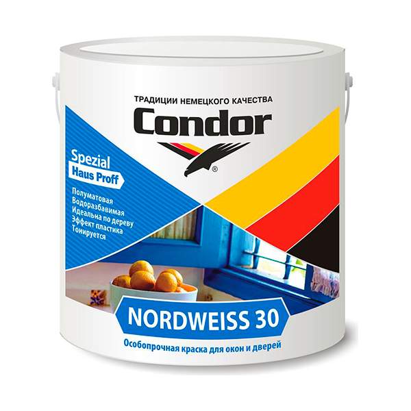 Краска ВД Нордвайс 30 3кг Condor