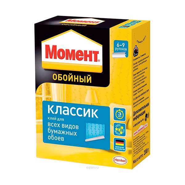 Клей для обоев Момент Классик 200 г