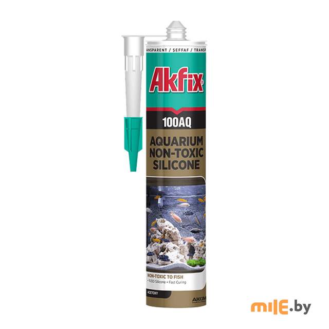 Аквариумный силикон Akfix 100AQ 280 мл (прозрачный)