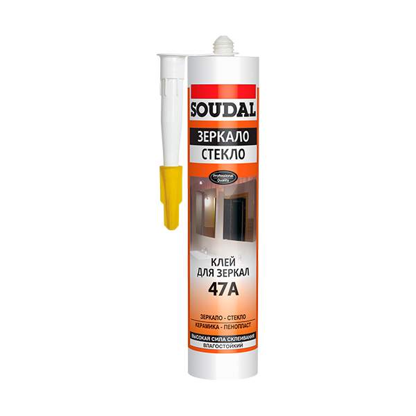 Клей для зеркал Soudal 47A бежевый 280 мл