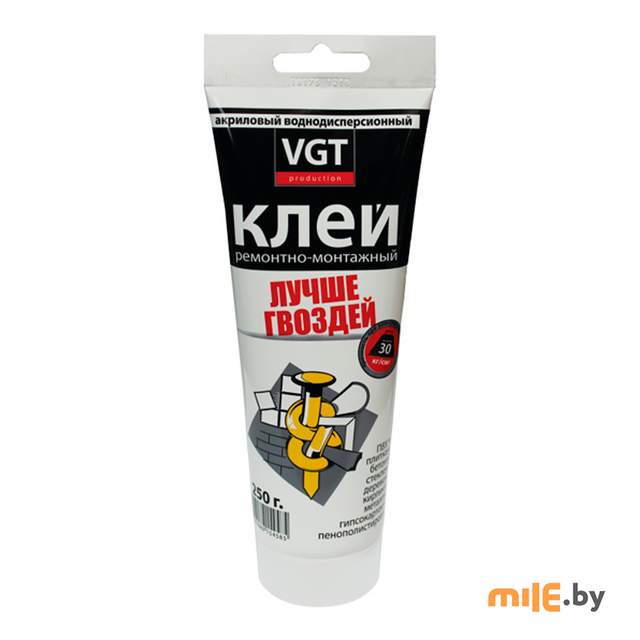 Клей ремонтно-монтажный VGT прозрачный 250 г
