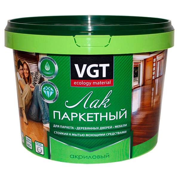 Лак для паркета VGT акриловый паркетный матовая 2,2 кг