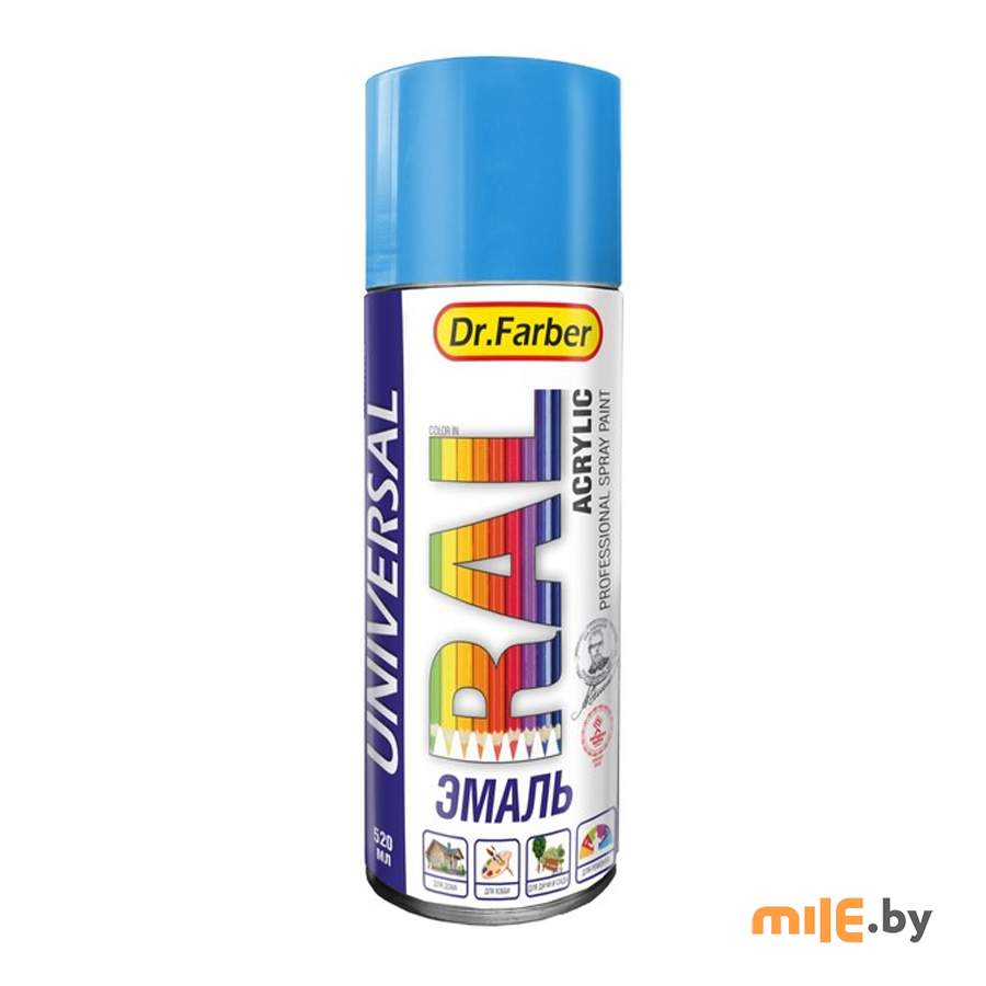 Эмаль-аэрозоль Dr.Farber 07470-270 RAL 5015 (небесно-синий) 520 мл