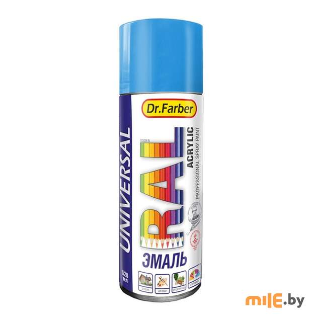 Эмаль-аэрозоль Dr.Farber 07470-270 RAL 5015 (небесно-синий) 520 мл