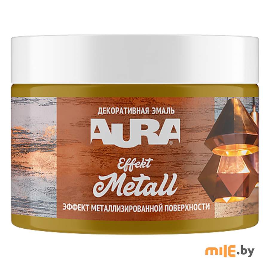 Эмаль декоративная Aura Effekt Metall золото 0,25 кг