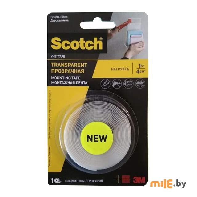 Лента двусторонняя 3M Scotch VHB 100-F (19 мм х 2 м)