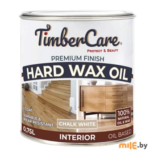 Защитное масло с твердым воском TimberCare 350065 (белый мел) 0,75 л