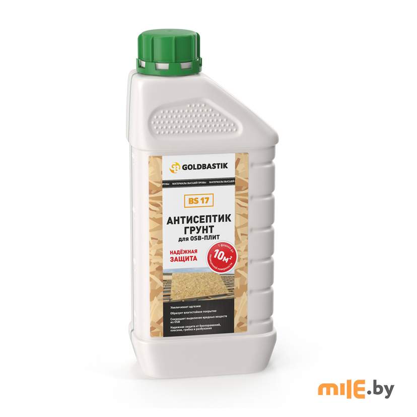 Антисептик Goldbastik ВS17 для OSB-плит (светло-желтый) 1 л