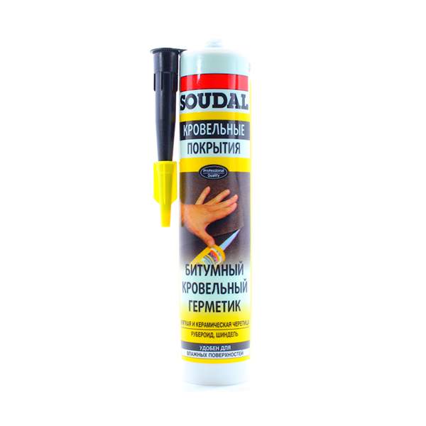 Герметик битумный для кровли Soudal Soudafalt Roof 280 мл