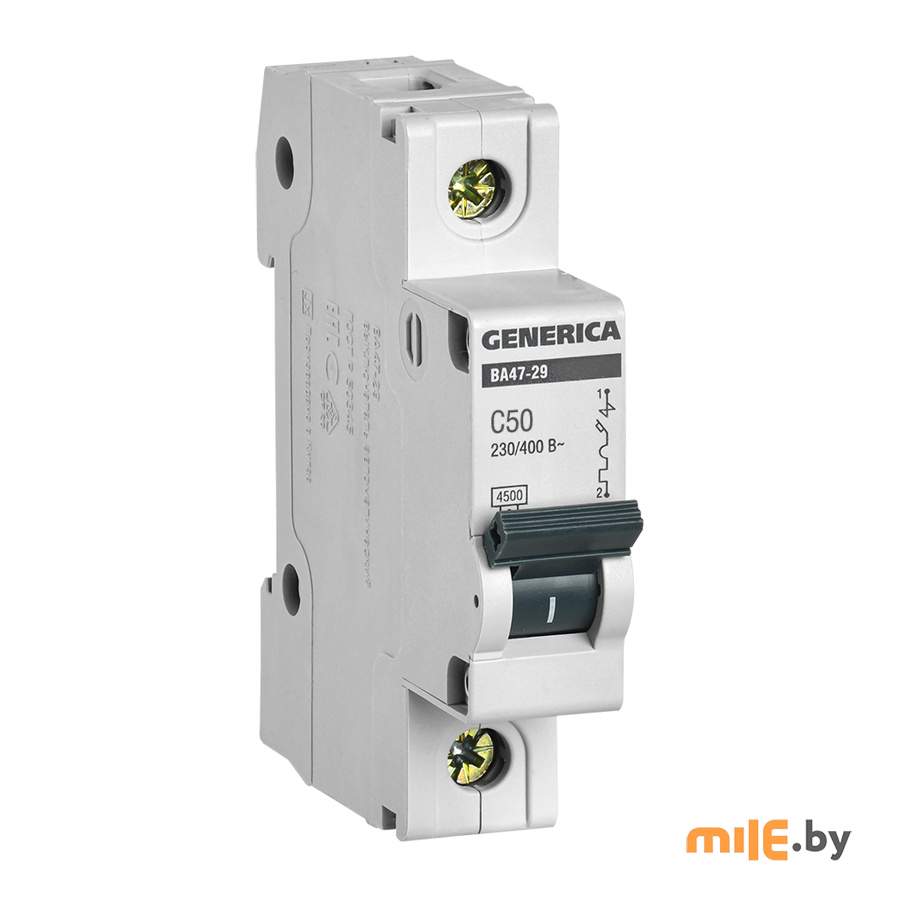 Автоматический выключатель Generica ВА47-29 (MVA25-1-050-C) 50 А