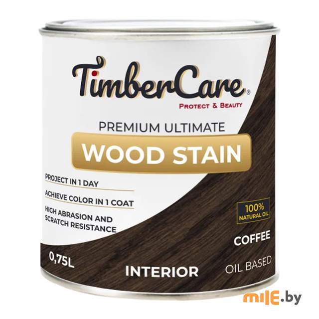 Масло тонирующее высокой прочности TimberCare 350020 (кофе) 0,75 л