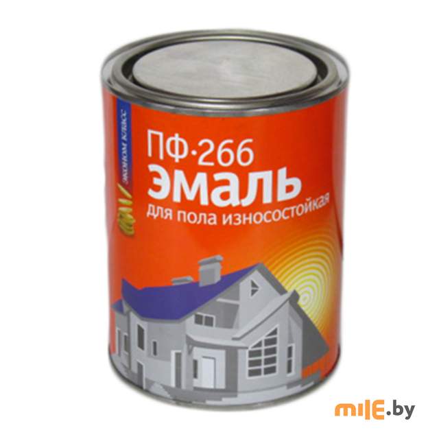 Эмаль для пола Эконом ПФ-266 красно-коричневая 1,8 кг