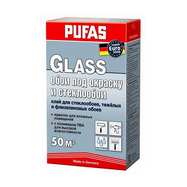 Клей для обоев PUFAS Glass Euro 3000 500 г