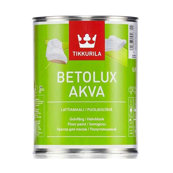 Краска под колеровку полиуретано-акрилатная Tikkurila Betolux Akva C полуглянцевая 0,9