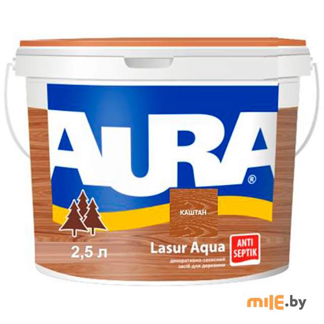 Лак водно-дисперсионный акриловый Aura Lasur Color 2,5 кг