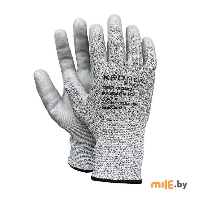 Перчатки трикотажные против порезов Kronex Carbon PER-0040 (р-р 10)