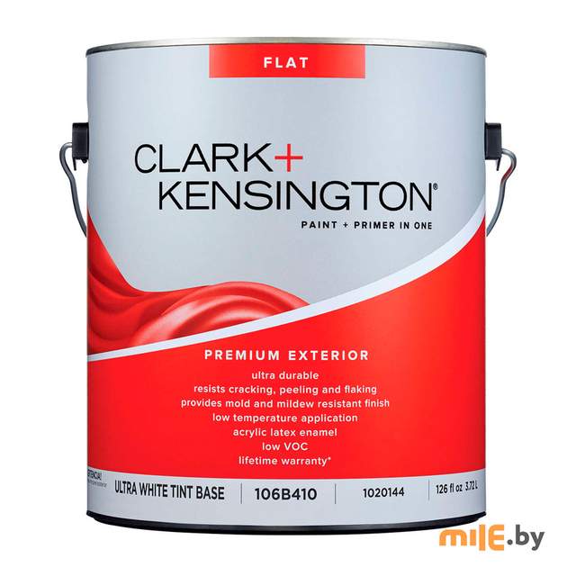 Фасадная краска-грунт Ace Clark+Kensington 106B410-6 (Ultra White Base) 3,78 л