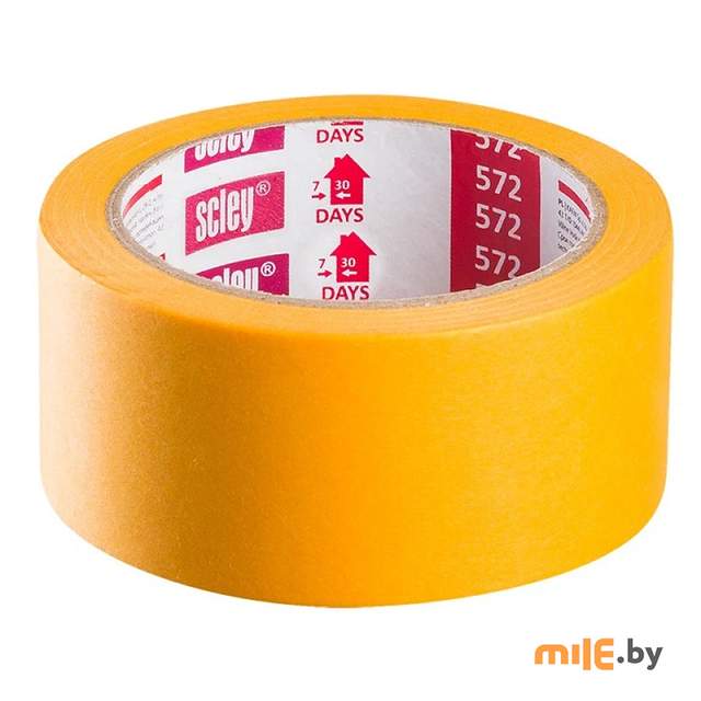 Лента малярная Scley 572 (0300-723338) желтый 38мм х 33м