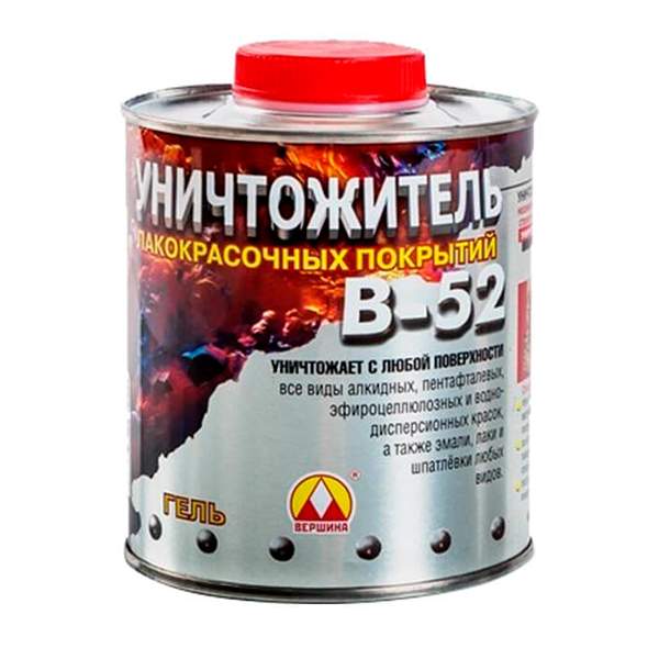 Уничтожитель лакокрасочных покрытий Вершина В-52 0,85 л