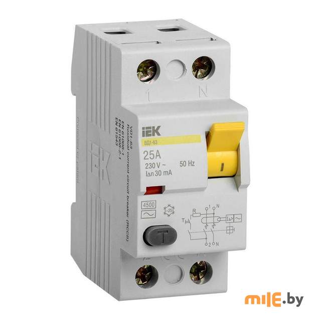 Устройство защитного отключения (УЗО) IEK MDV10-2-025-030