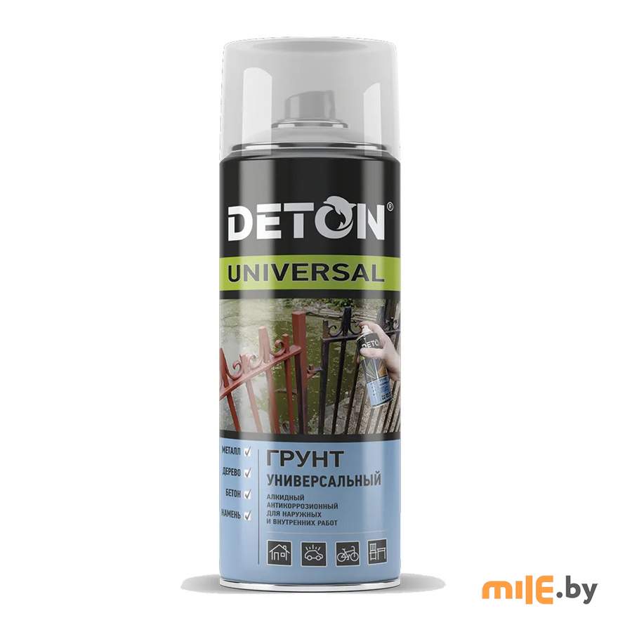 Грунт алкидный Deton Universal атмосферостойкий (чёрный) 520 мл
