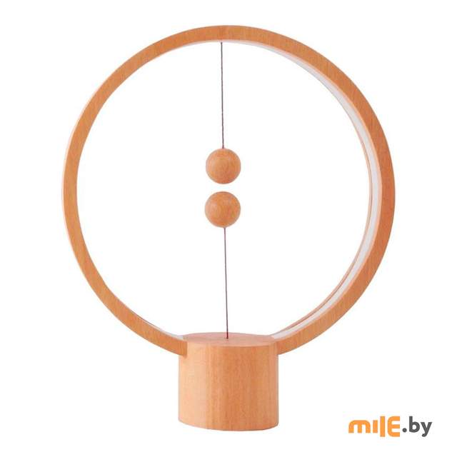 Лампа настольная Allocacoc Heng Balance Lamp Round USB (светлое дерево)
