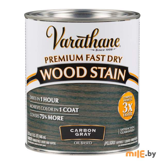 Масло Varathane FAST DRY быстросохнущее тонирующее 0,236 л (угольно-серый)