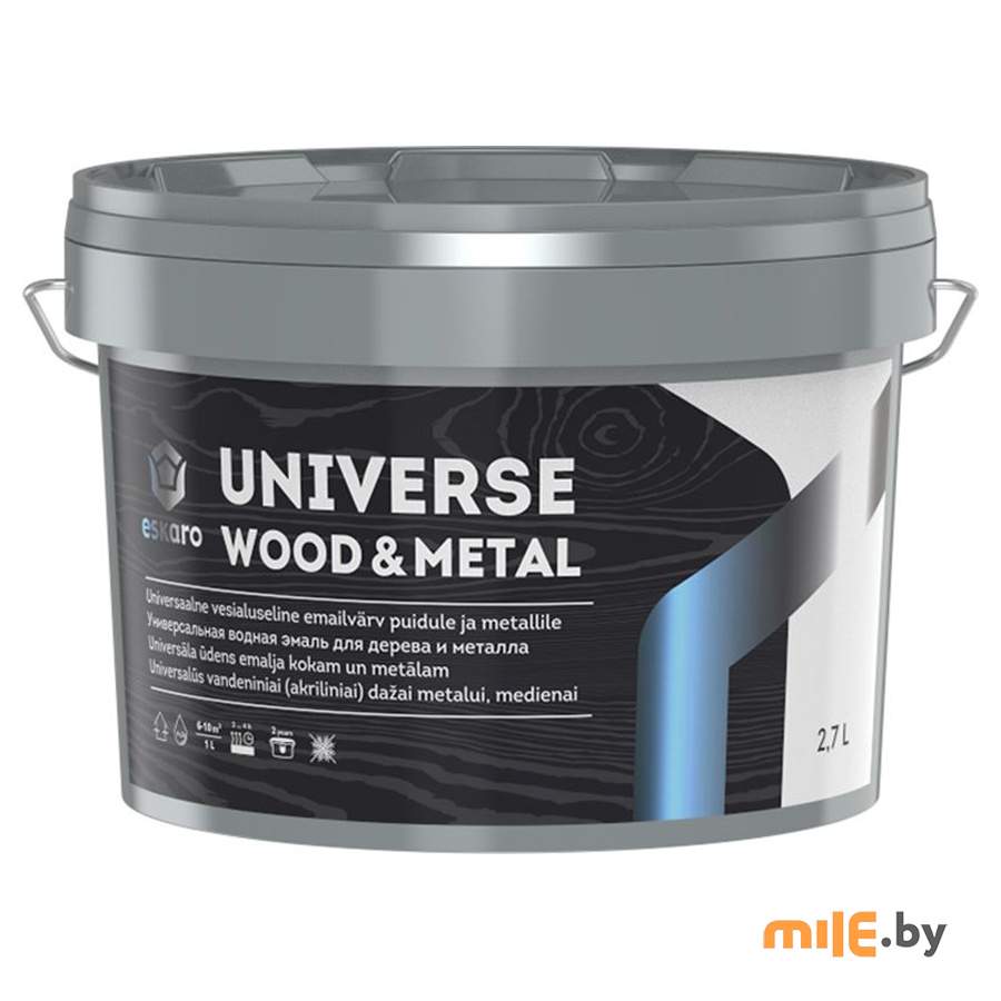 Эмаль Eskaro Universe Wood&Metal база А 2,7 л
