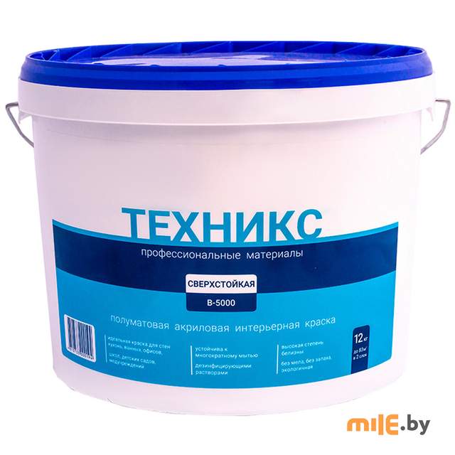 Краска Техникс Сверхстойкая В-5000 P (белая) 12 кг