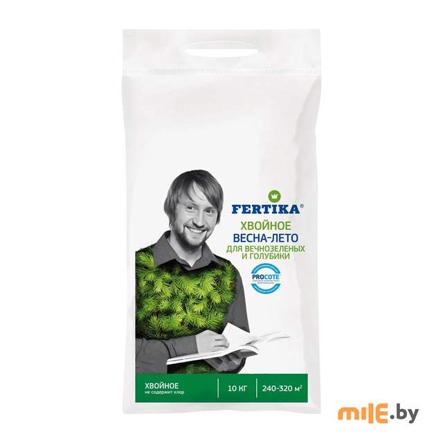 Минеральное удобрение Fertika Хвойное для вечнозеленых и голубики весна-лето 10 кг
