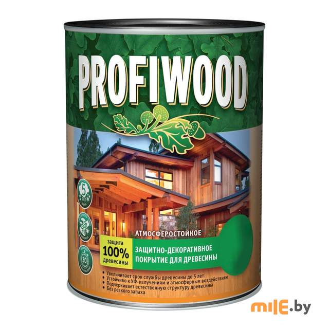 Защитно-декоративное покрытие для древесины Profiwood тик 0,75 л / 0,7 кг