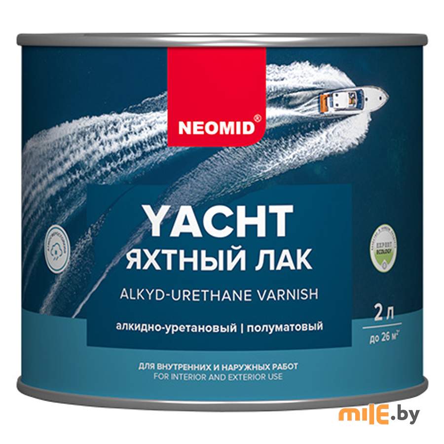 Лак яхтный Neomid Yacht полуматовый 2 л