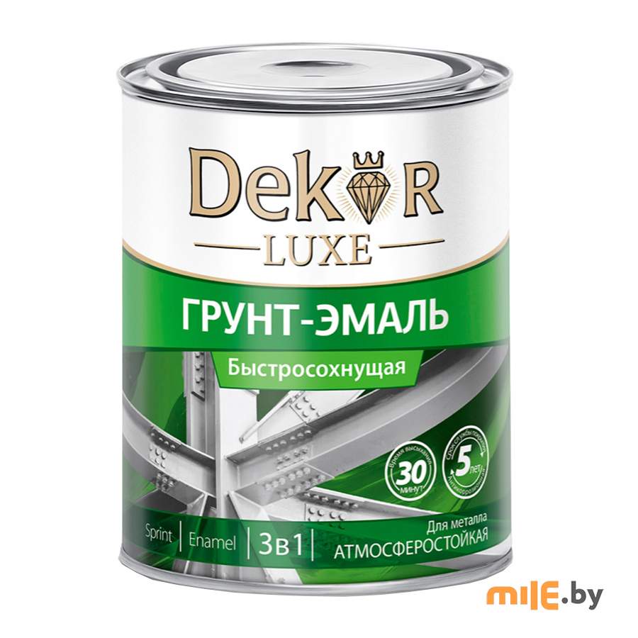 Грунт-эмаль Dekor Sprint 3 в 1 быстросохнущая синяя 0,9 кг