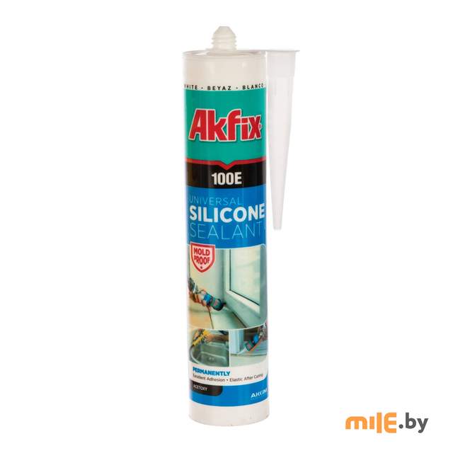 Универсальный силикон Akfix 100E 280 мл (белый)