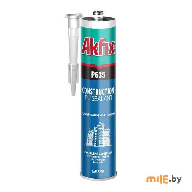 Герметик Akfix P635 ПУ 310 мл (черный)