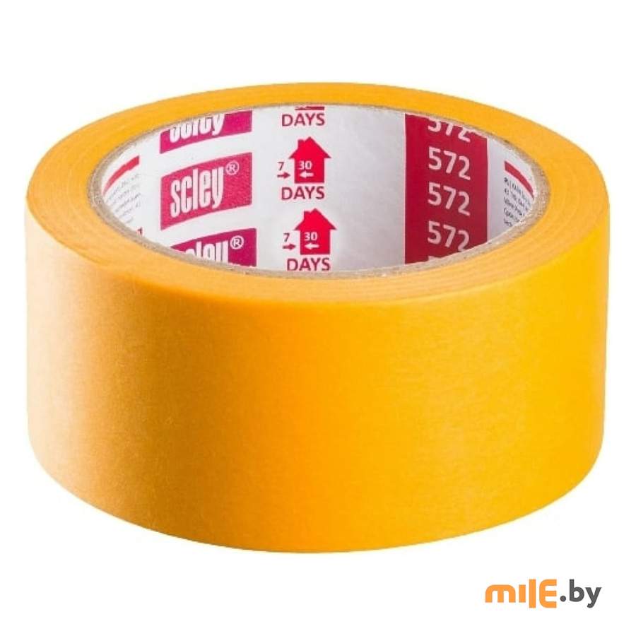 Лента малярная Scley 572 (0300-723325) желтый 25мм х 33м