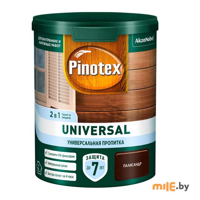 Пропитка Pinotex Universal 2 в 1 Палисандр 0,9 л (5620698)