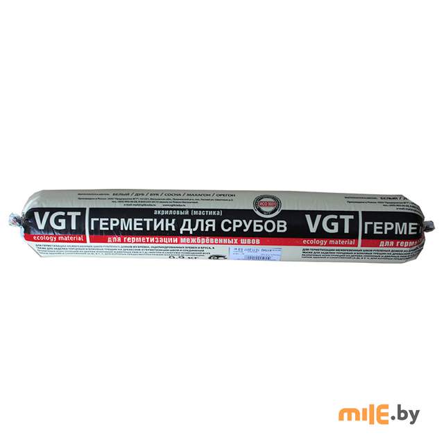 Герметик акриловый (мастика) для срубов VGT махагон 900 г