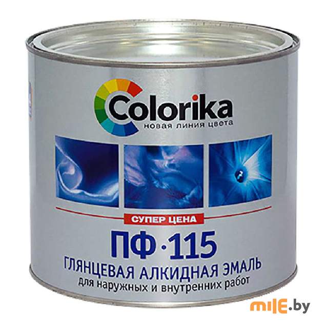 Эмаль ПФ-115 Colorika коричневая 1,8 кг