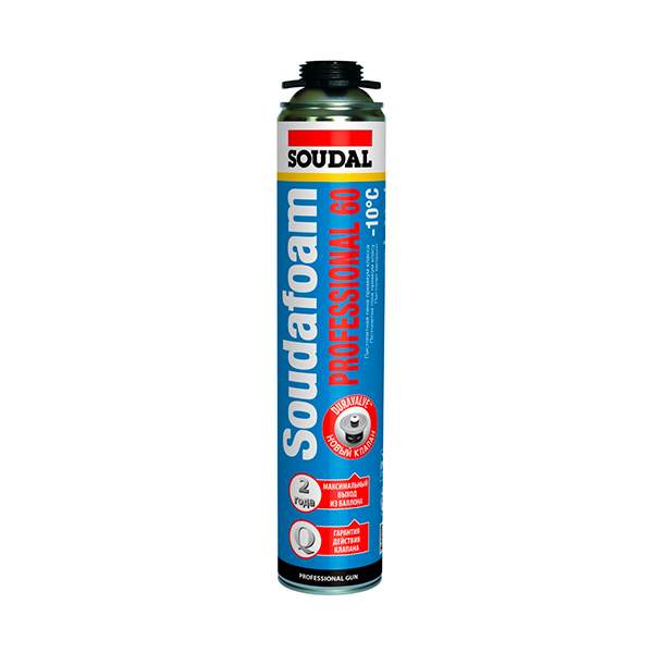 Пена монтажная пистолетная Soudal Professional 60 750 мл