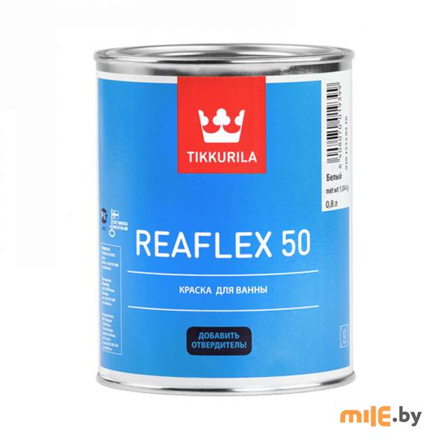 Краска эпоксидная Tikkurila Реафлекс глянцевая 0,8 л (белый)